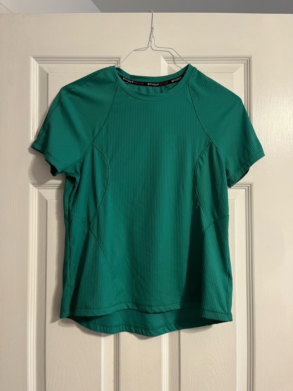 Spyder Active Women’s Ribbed Short-Sleeve Tee - Kelly Green - Size M